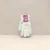 White plush touch screen gloves are warm and anti-slip in winter, suitable for both men and women Application Scenario